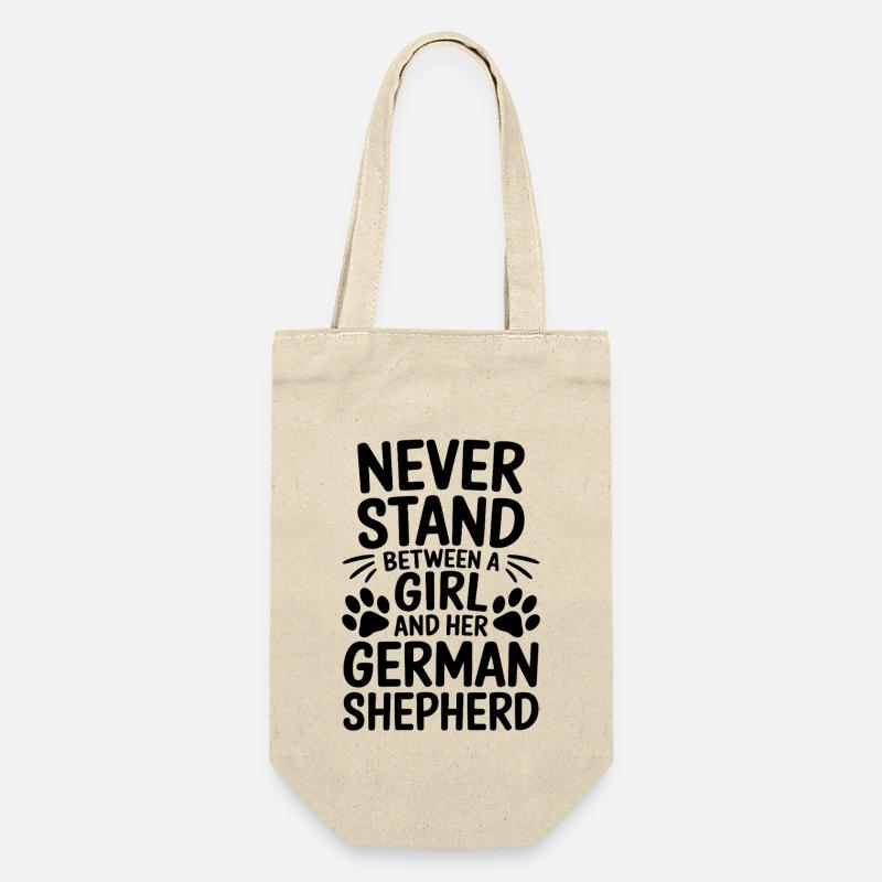Deutscher Schäferhund Spruch Schäferhund Geschenk - Geschenkbeutel für Flaschen - Natur