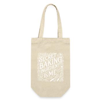 Die geheime Zutat zum Backen bin ich - Geschenkbeutel für Flaschen - Natur - Vorne