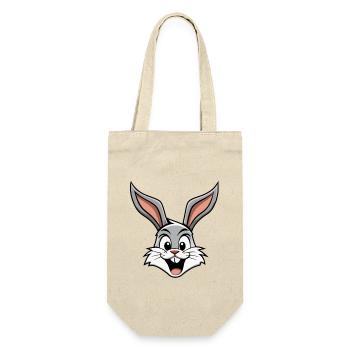 Happy Easter - Osterhase - Osterei - Geschenk - Geschenkbeutel für Flaschen - Natur - Vorne