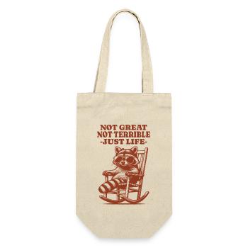Drôle de dicton de raton laveur – Just Life - Sac à bouteille - nature - Devant