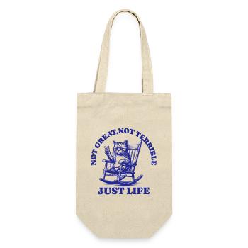 Drôle de dicton de raton laveur – Just Life - Sac à bouteille - nature - Devant