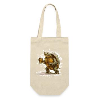 Turtle Beer Funny - Gift Bag for Bottles - nature - Front