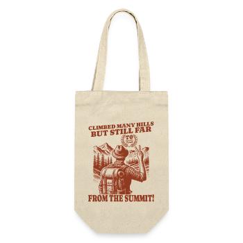 Funny Hiker's Birthday 70 Years - Gift Bag for Bottles - nature - Front