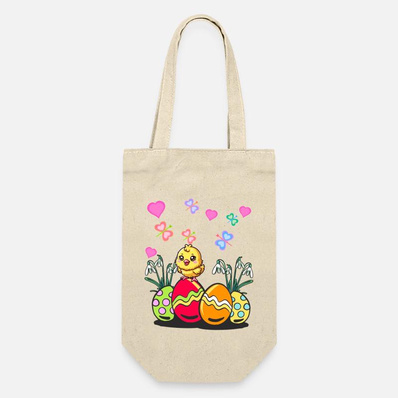 Pâques Pâques Printemps Poussin Oeufs de Pâques - Sac à bouteille - nature