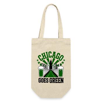Chicago Goes Green - Geschenkbeutel für Flaschen - Natur - Vorne