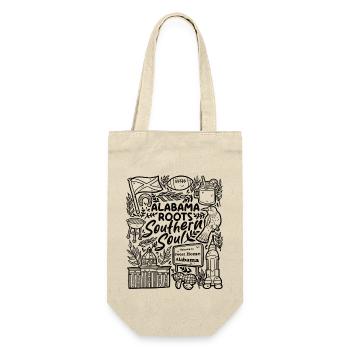 Alabama Roots – Southern Soul - Geschenkbeutel für Flaschen - Natur - Vorne