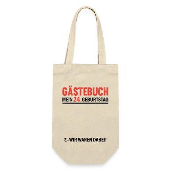 Guestbook 24 Birthday We were there - Gift Bag for Bottles - nature - Front