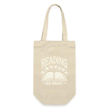 Lesen. Gehen Sie weg. - Geschenkbeutel für Flaschen - Natur - Vorne