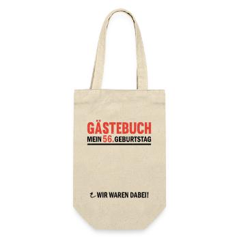 Guestbook 56 Birthday We were there - Gift Bag for Bottles - nature - Front