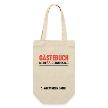 Guestbook 68 Birthday We were there - Gift Bag for Bottles - nature - Front