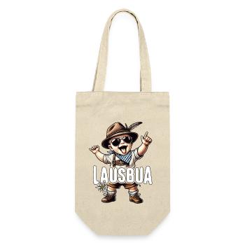 Lausbua T-Shirt Kinder Trachtenshirt Herren Tracht - Geschenkbeutel für Flaschen - Natur - Vorne