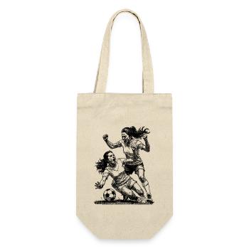 Duel! Maillot de foot femme pour les vainqueurs ! - Sac à bouteille - nature - Devant