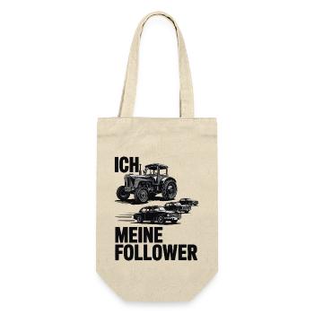 Me & My Followers – Traktor Edition - Gift Bag for Bottles - nature - Front