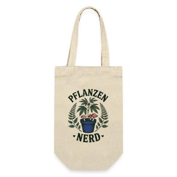 Pflanzen Nerd – Cannabis - Geschenkbeutel für Flaschen - Natur - Vorne