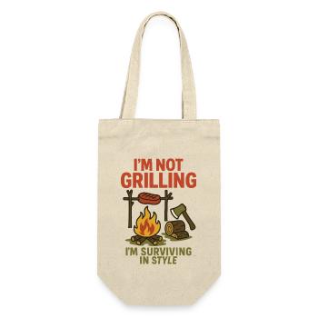 Prepper Survival Bushcrafting Je ne suis pas - Sac à bouteille - nature - Devant