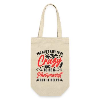 Pharmacy Tech Technician - Gift Bag for Bottles - nature - Front