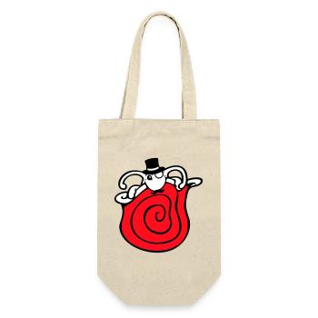 Mr Snail Sir Cylinder Monocle Rich Wealthy - Gift Bag for Bottles - nature - Front
