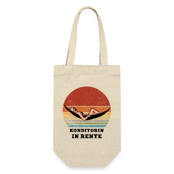 pension pastry chef pensioner retirement baker - Gift Bag for Bottles - nature - Front