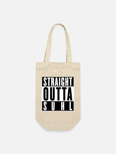 Straight outta Suhl (Farben änderbar) - Geschenkbeutel für Flaschen - Natur