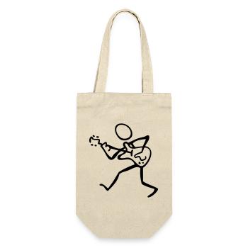 guitariste - Sac à bouteille - nature - Devant
