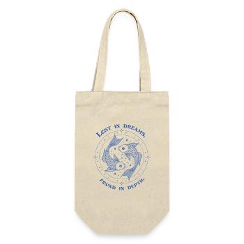 Pisces Zodiac Sign – Dreamy Astrological Gift - Geschenkbeutel für Flaschen - Natur - Vorne