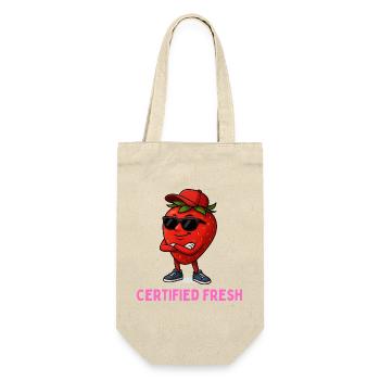 Certified fresh - Fresh Strawberry Streetwear - Gift Bag for Bottles - nature - Front