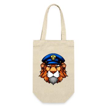 Polizei Löwe - Geschenkbeutel für Flaschen - Natur - Vorne