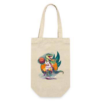 Basketball Dinosaur T-Rex Basketball Player - Gift Bag for Bottles - nature - Front