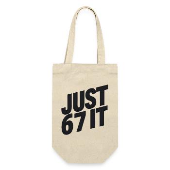 Just 6 7 It – Statement Typographique - Sac à bouteille - nature - Devant