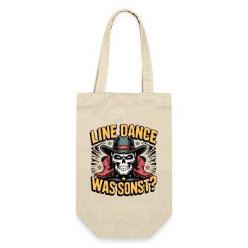 Line Dance Skeleton Western Shirt - Gift Bag for Bottles - nature - Front