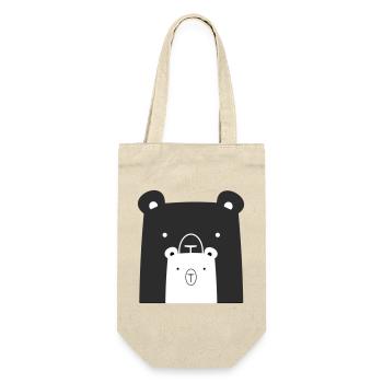 Bear Bear Polar Bear Brown Bear I Gift Idea - Gift Bag for Bottles - nature - Front