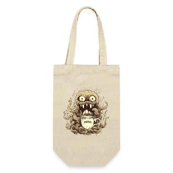Coffee Monster - Caffeine Zombie - Morning Grouch - Gift Bag for Bottles - nature - Front