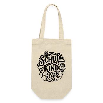 Schoolchild 2026 Start of School School Enrollment School - Gift Bag for Bottles - nature - Front