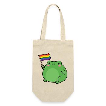 Mois de la fierté LGBTQ - Grenouille LGBT - Sac à bouteille - nature - Devant