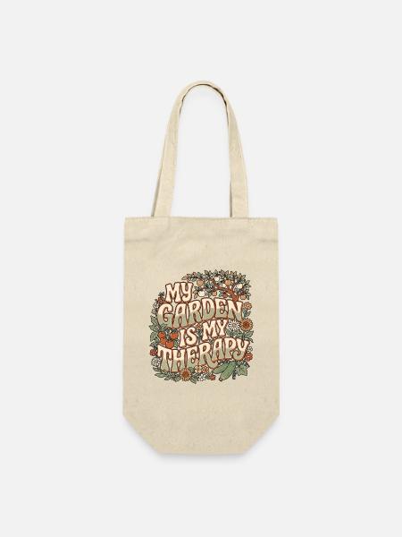 Garden Gardening Therapy - Geschenkbeutel für Flaschen - Natur