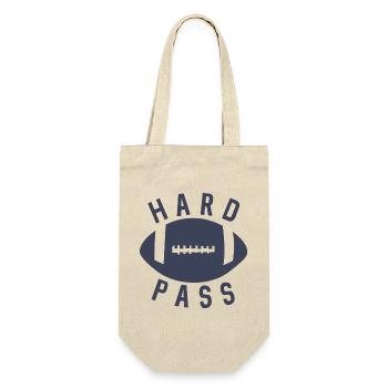 Hartes Pass Footballhelm - Geschenkbeutel für Flaschen - Natur - Vorne