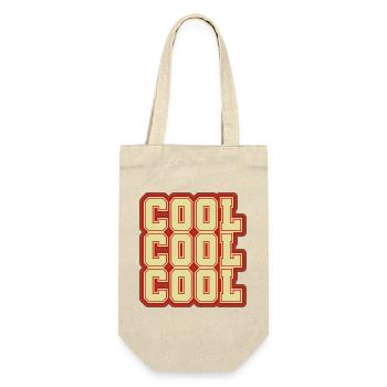 Design rétro vintage - COOL - Sac à bouteille - nature - Devant