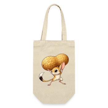 Souris avec un géant cacahuète - Sac à bouteille - nature - Devant