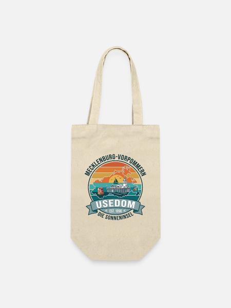 Usedom Inselidylle am Sonnenuntergang - Geschenkbeutel für Flaschen - Natur