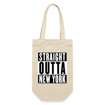 Straight outta New York (changeable colors) - Gift Bag for Bottles - nature - Front