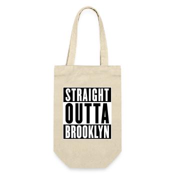 Straight outta Brooklyn (changeable colors) - Gift Bag for Bottles - nature - Front