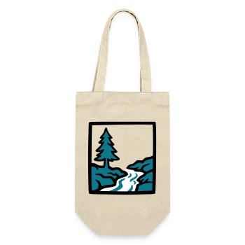 River Forest Nature Logo - Gift Bag for Bottles - nature - Front