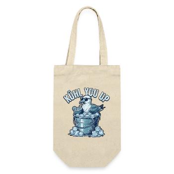 Coole Möwe Auf Eis - Gift Bag for Bottles - nature - Front