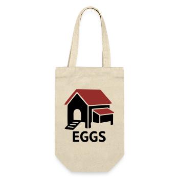 Insigne des œufs de poulailler - Sac à bouteille - nature - Devant