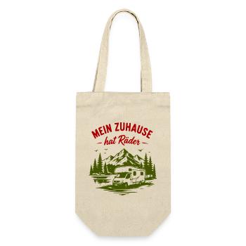 Mein Zuhause hat Räder – Vanlife - Geschenkbeutel für Flaschen - Natur - Vorne