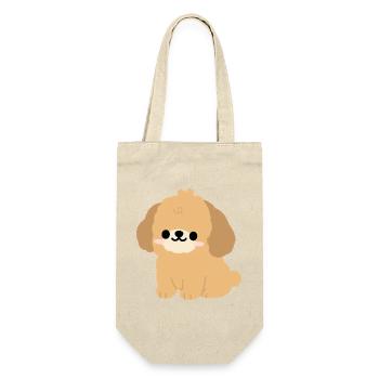 maltipoo - Geschenkbeutel für Flaschen - Natur - Vorne