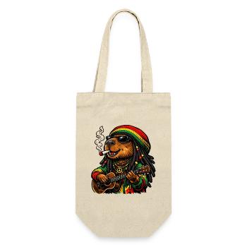 Sweet Capybara in Rastafari Style - Gift Bag for Bottles - nature - Front