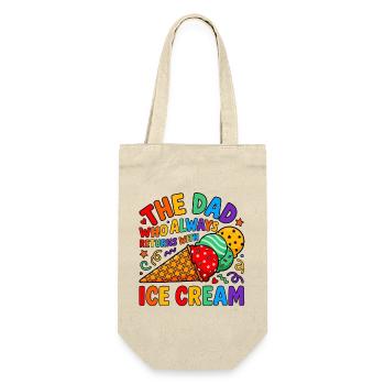 Vater kommt immer mit Eiscreme - Gift Bag for Bottles - nature - Front
