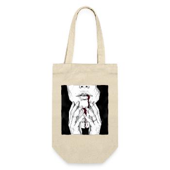 Gothic Woman - Cross Necklace - Gift Bag for Bottles - nature - Front