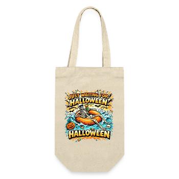 Waiting for Halloween Skeleton Hallloween Anticipation - Gift Bag for Bottles - nature - Front